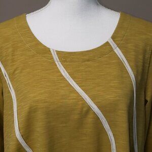 Cheyenne Dijon Yellow Long Sleeve Swing Tunic - Size S/M